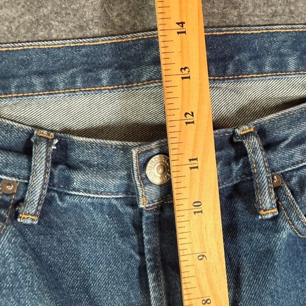 AYR The Slacker Mens Relaxed Straight Leg Jeans Medium Wash Blue 35x32 Made LA